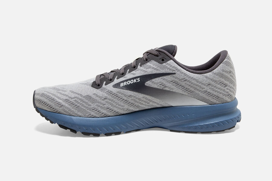 Launch 7 Road Brooks Running Shoes NZ Mens - Grey - GNYFVR-487